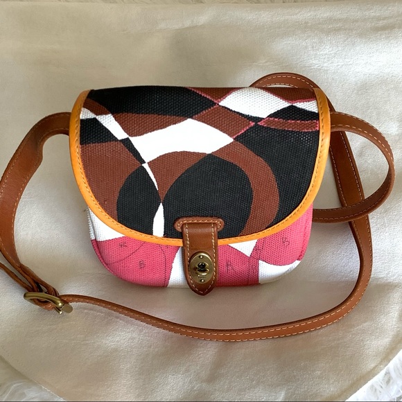 NWOT Custom FOSSIL Austin Crossbody Bag - Hand painted - Picture 2 of 11